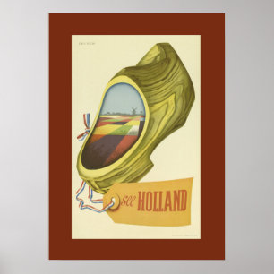 Poster vintage Holland Travel