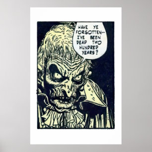 Poster Vintage Horror Comic Panel from The Unseen