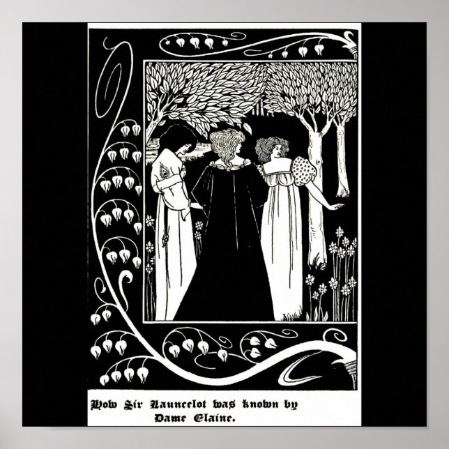 Poster-Vintage Illustration-Aubrey Beardsley 5 Poster (Vorne)