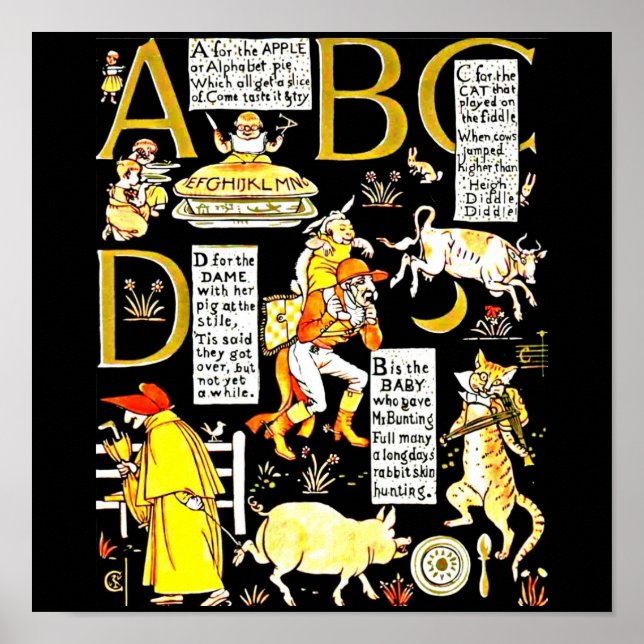 Poster-Vintage Illustration-Walter Crane 8 Poster (Vorne)