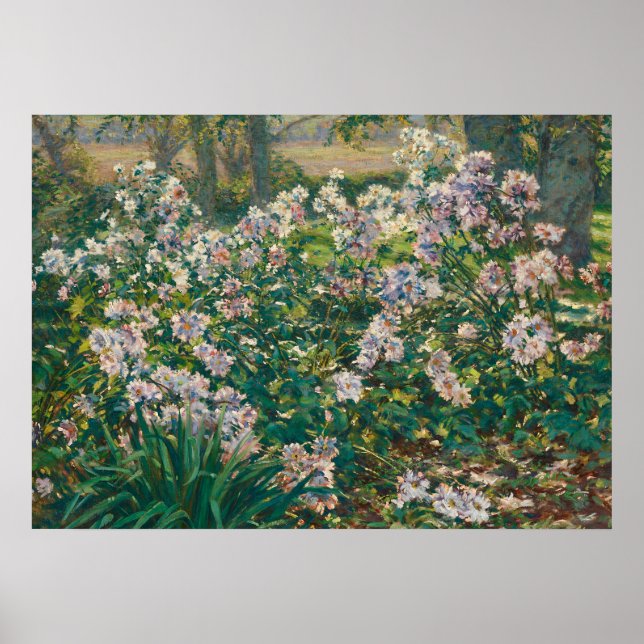 Poster Vintage impressionniste peinture florale (Devant)