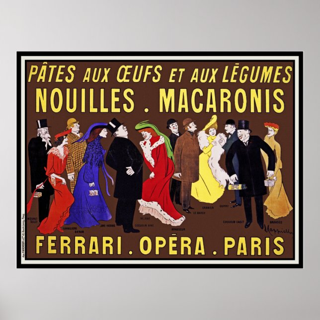 Poster vintage Imprimer : Leonetto Cappiello (Devant)