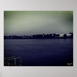 Poster Vintage Irak Bagdad rivière Forat