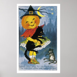 Poster Vintage Jack o' Lantern