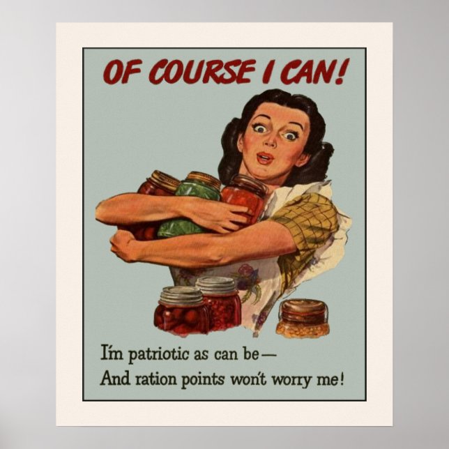 Poster Vintage Jardin Victoire Patriotique (Devant)