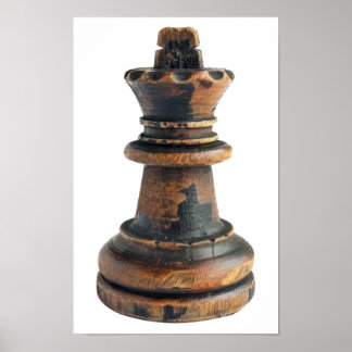 Poster Vintage jeu d'échecs
