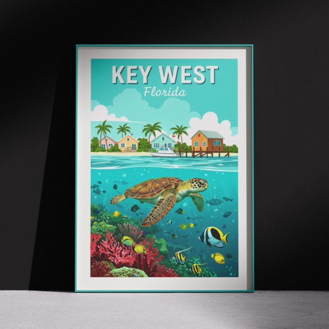 Poster Vintage Key West Floride (Créateur téléchargé)