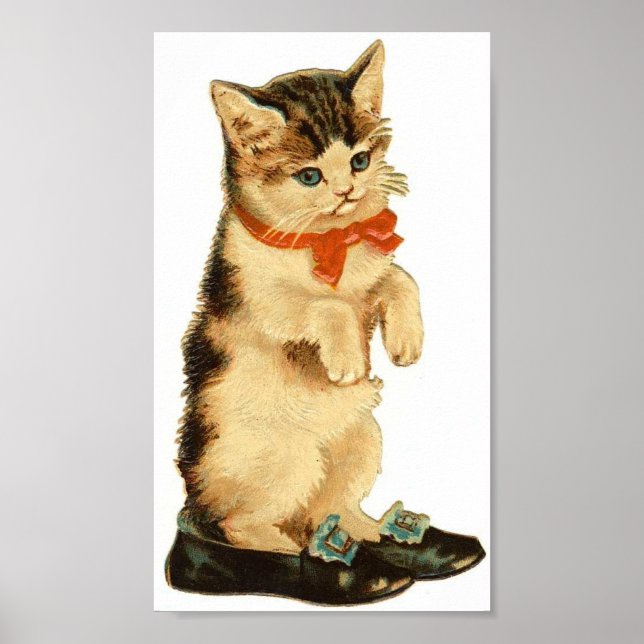 Poster Vintage Kitty (Devant)