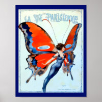 Vintage La Vie Parisienne Papillon Lady Image