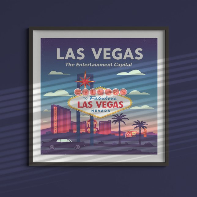 Poster Vintage Las Vegas Nevada (Créateur téléchargé)