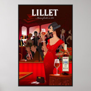 Poster vintage Lillet