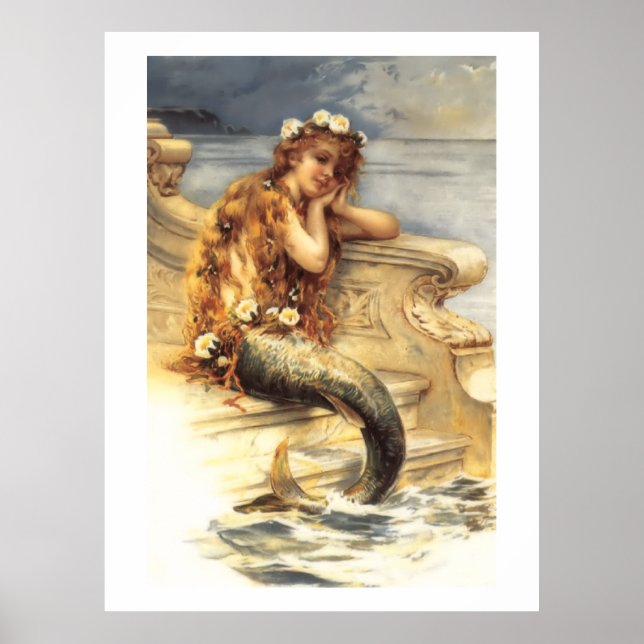 Poster Vintage Little Mermaid (Devant)