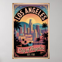 Vintage Los Angeles Californie Cité des Anges