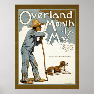 Poster Vintage Magazine Cover Farmer and Dog