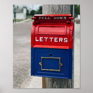 Poster Vintage Mailbox