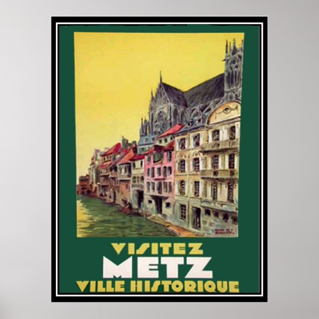 Poster vintage Metz France (Devant)