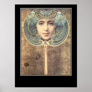 Poster vintage miroir