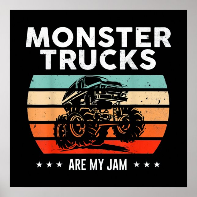 Poster Vintage Monster Truck (Devant)