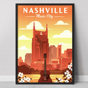 Poster Vintage Nashville