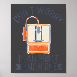 Poster Vintage Ne t'inquiète pas, je peux en imprimer un