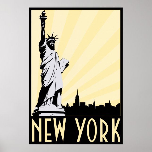 Poster Vintage New York (Devant)