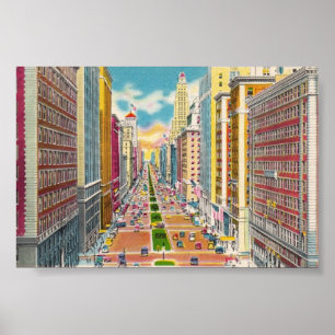 Poster Vintage New York City, USA -