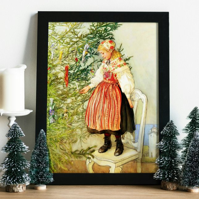 Poster Vintage Noël Carl Larsson suédois (Créateur téléchargé)