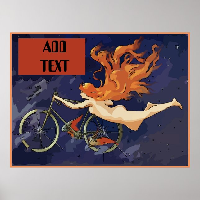 Poster vintage NOLA Bikes Angel (Devant)