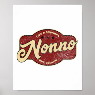 Poster Vintage Nonno Comme Un Grand-Père Mais Glacière -