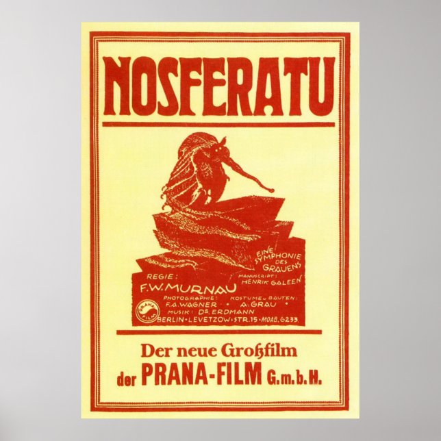 Poster Vintage Nosferatu (Devant)