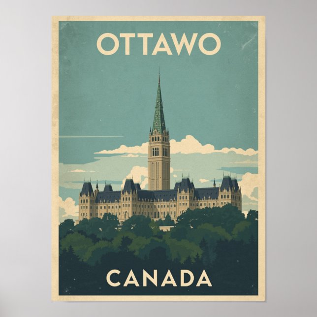 Poster Vintage Ottawa Travel (Devant)