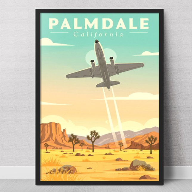 Poster Vintage Palmdale California (Créateur téléchargé)