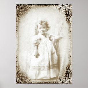 Poster Vintage petite fille 2