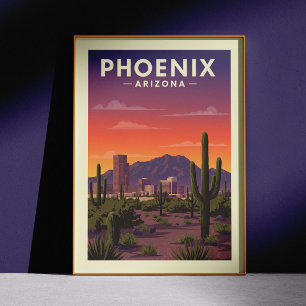 Poster Vintage Phoenix Arizona