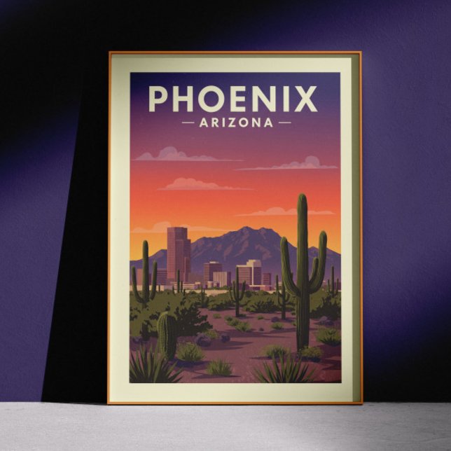Poster Vintage Phoenix Arizona (Créateur téléchargé)