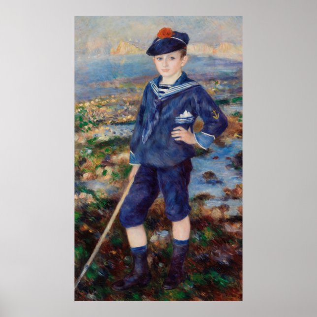 Poster Vintage Pierre Auguste Renoir Boy (Devant)