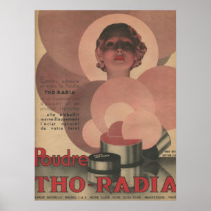 Poster vintage Poudre Tho Radia