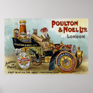 Poster Vintage Poulton & Noel Advertisement