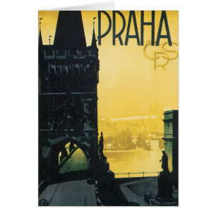 Poster vintage Praha