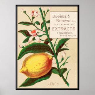 Poster Vintage : publicité alimentaire -