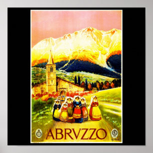 Poster-Vintage Reise-Abruzzo Poster