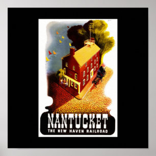 Poster-Vintage Reise-Nantucket Poster