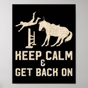 Poster Vintage Restez Calme Et Revenez Sur