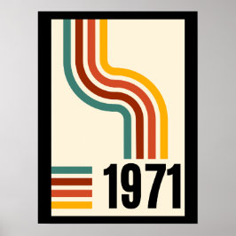 poster vintage rétro 1971