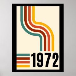poster vintage rétro 1972