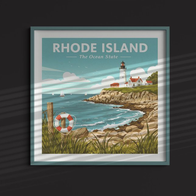 Poster Vintage Rhode (Créateur téléchargé)