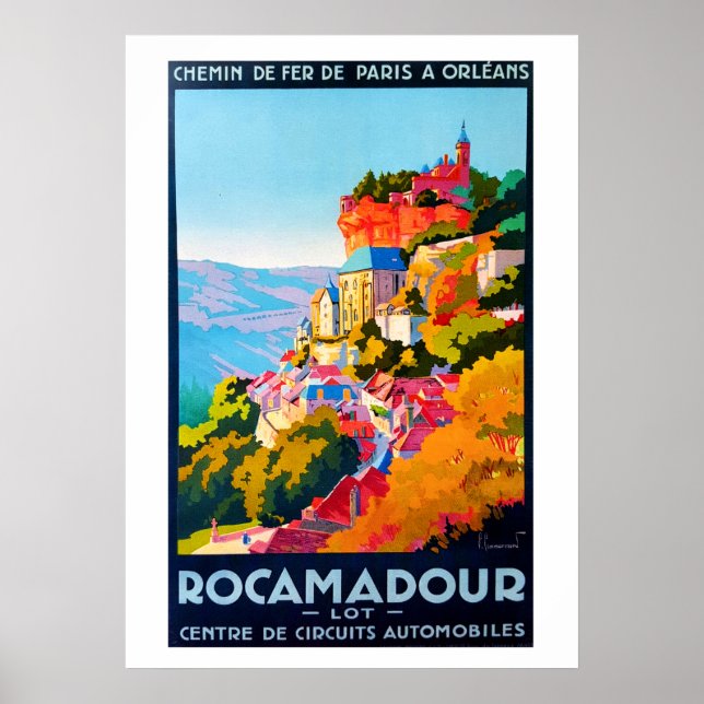 Poster vintage - Rocamadour (Devant)