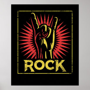 Poster Vintage Rock n Roll - Concert Band Retro