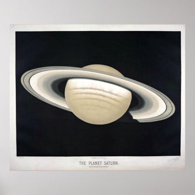 Poster vintage Saturn (Devant)