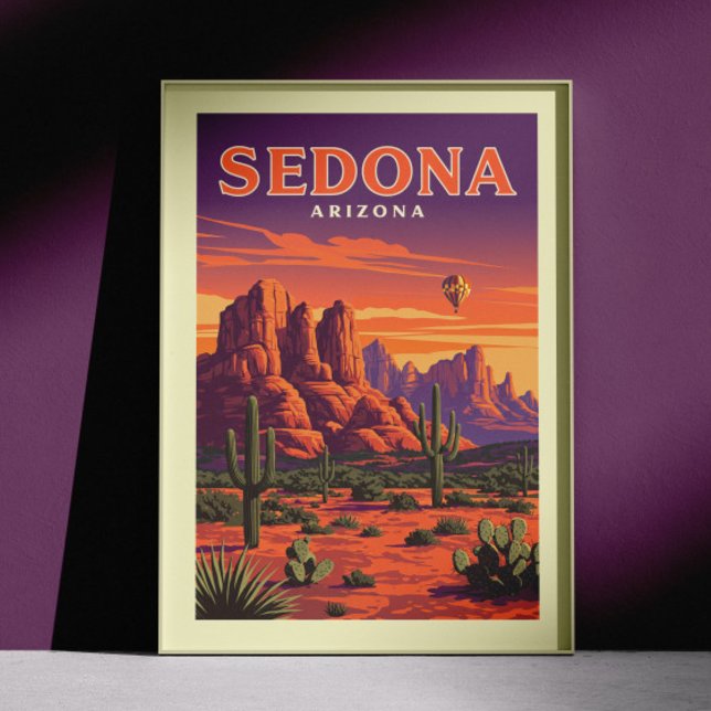 Poster Vintage Sedona Arizona (Créateur téléchargé)